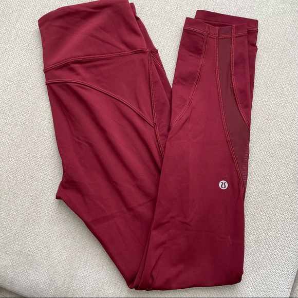Lululemon Invigorate Leggings Tight high rise mesh pockets sz 4 Luxtreme gym run